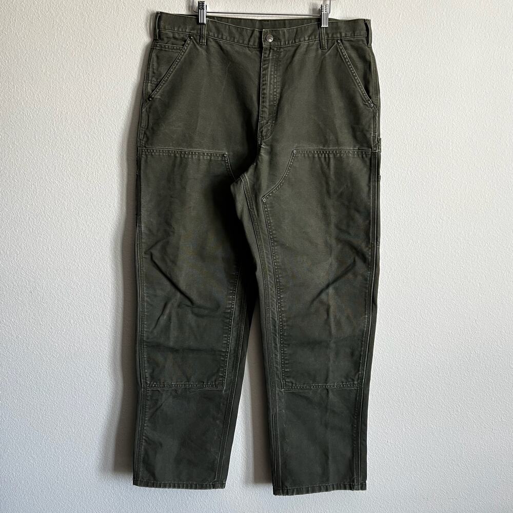 Carhartt B136 MOS green double knee work wear carpenter pants
